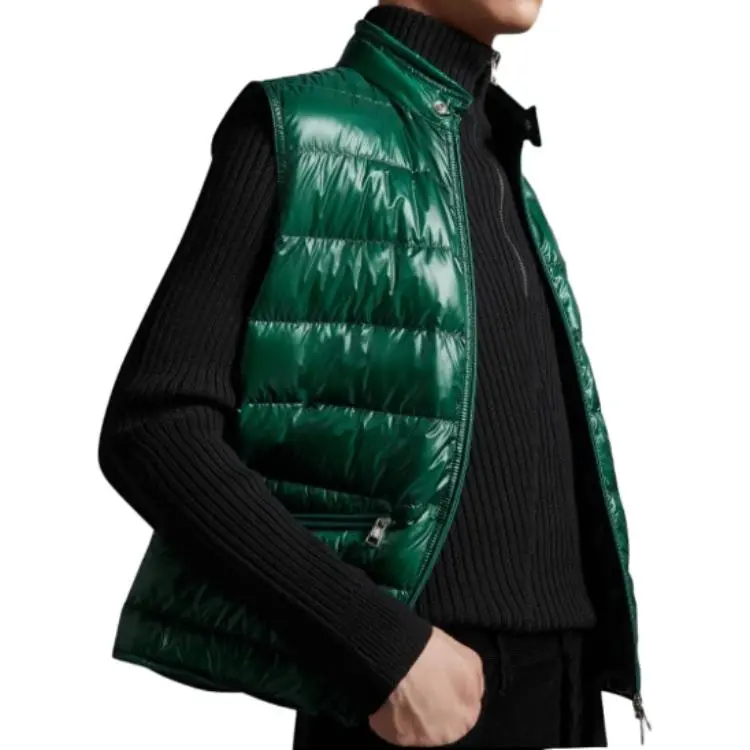 Moncler Gui Series Vests Men Green-2
