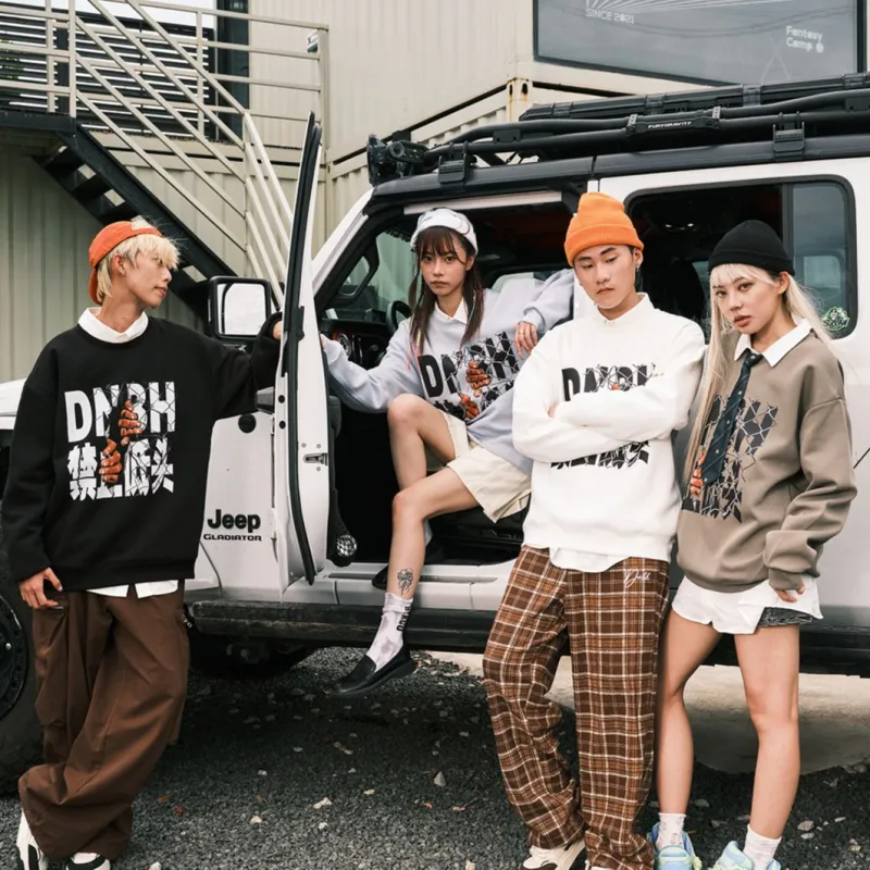 DNBH Crewneck Sweatshirt Unisex Multicolor Available-8