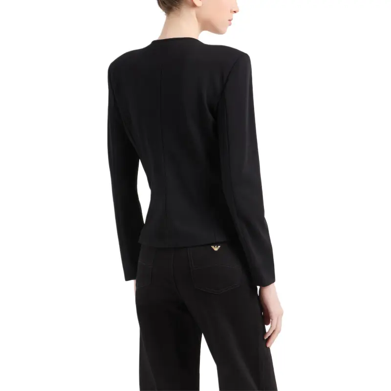 EMPORIO ARMANI Milano stitch Jacket With Shoulder Pads-3