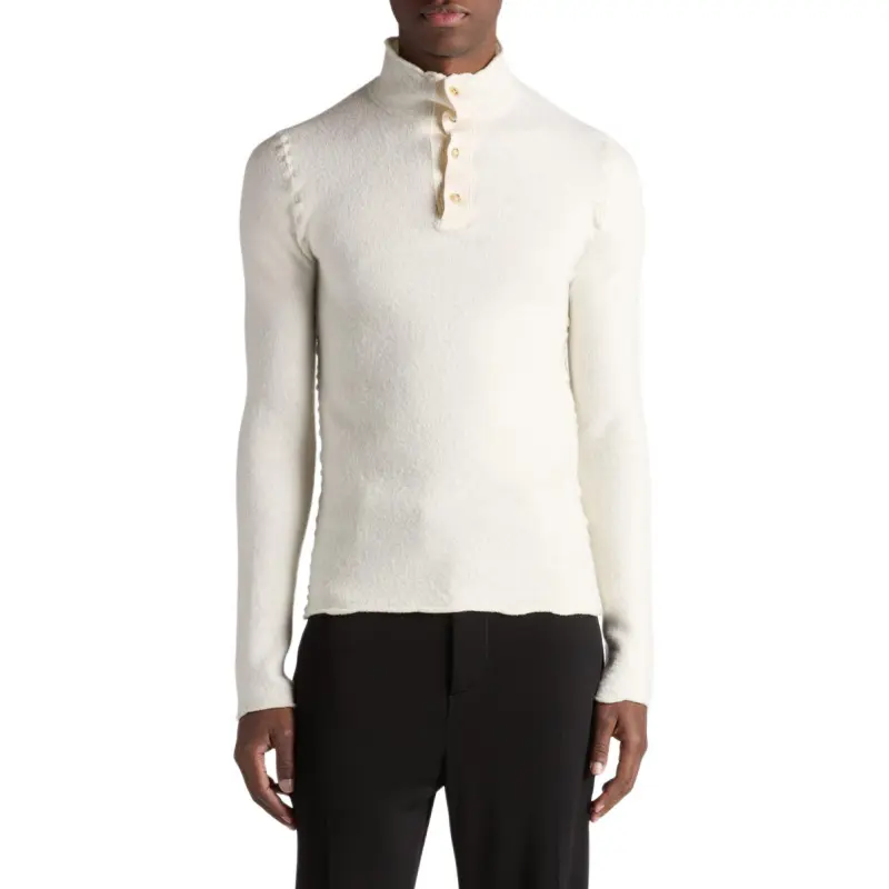 Bottega Veneta High Neck Knitted Top-2