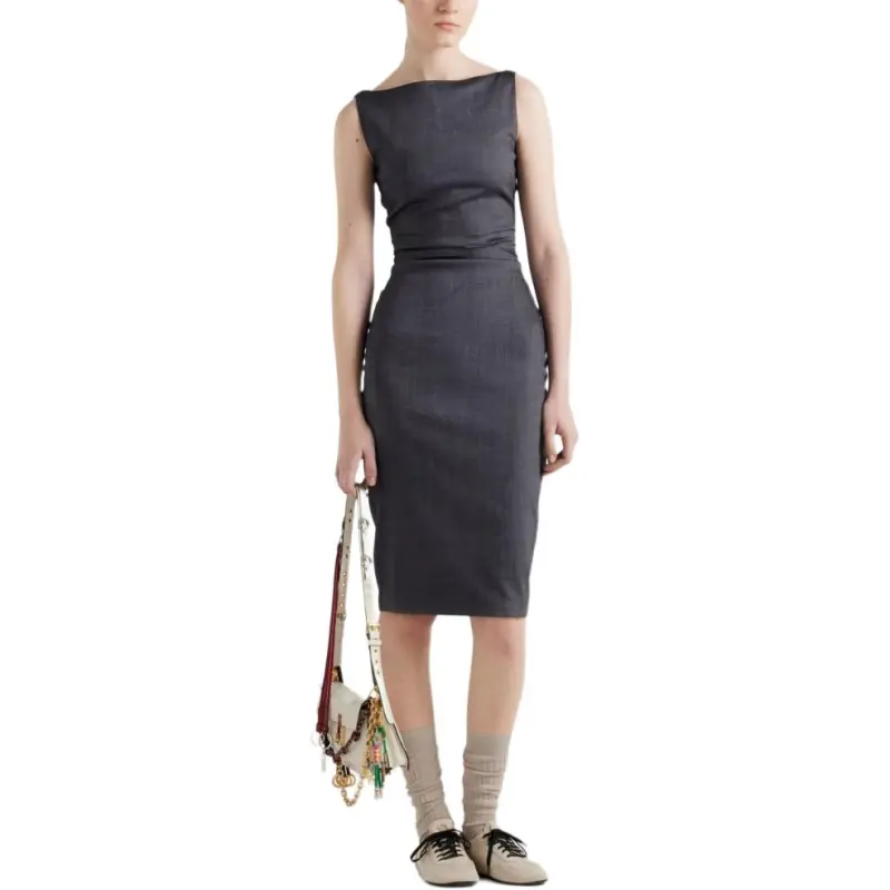 PRADA Stretch Ruched Dress-1