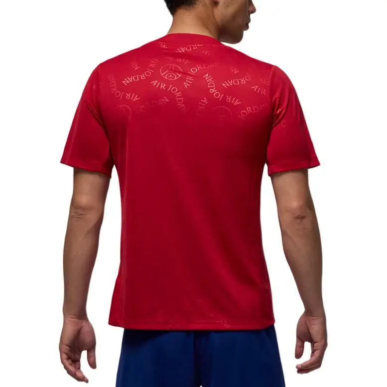 JORDAN Paris Saint Germain Academy Pro Fourth Men's JORDAN Dri FIT Soccer Short Sleeve Pre Match Top-1