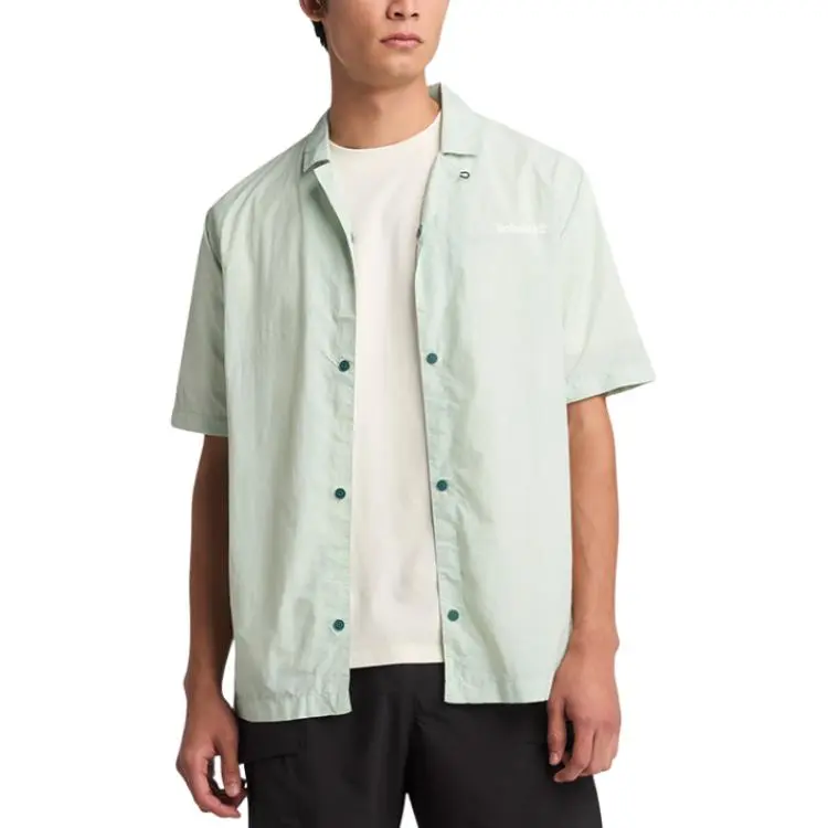 Timberland Shirt Men's Embossed Green-2