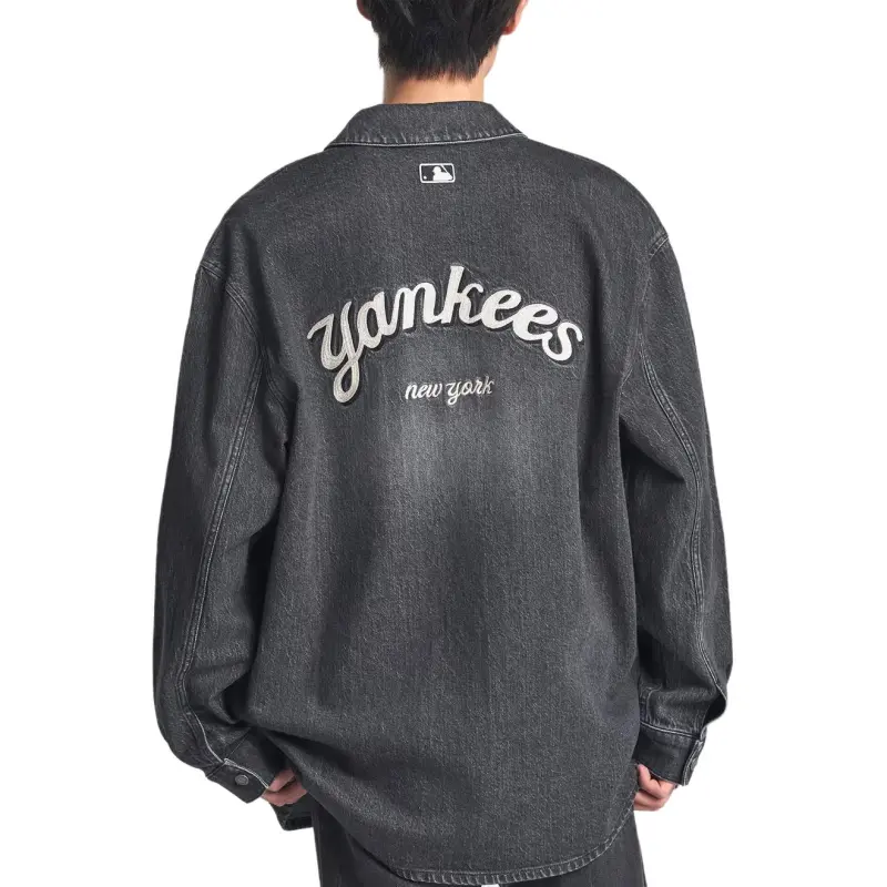 MLB New York Yankees Shirt Unisex Black Gray Color-3