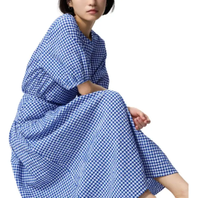 UNIQLO Casual Long Skirts Women's Royal Blue-1