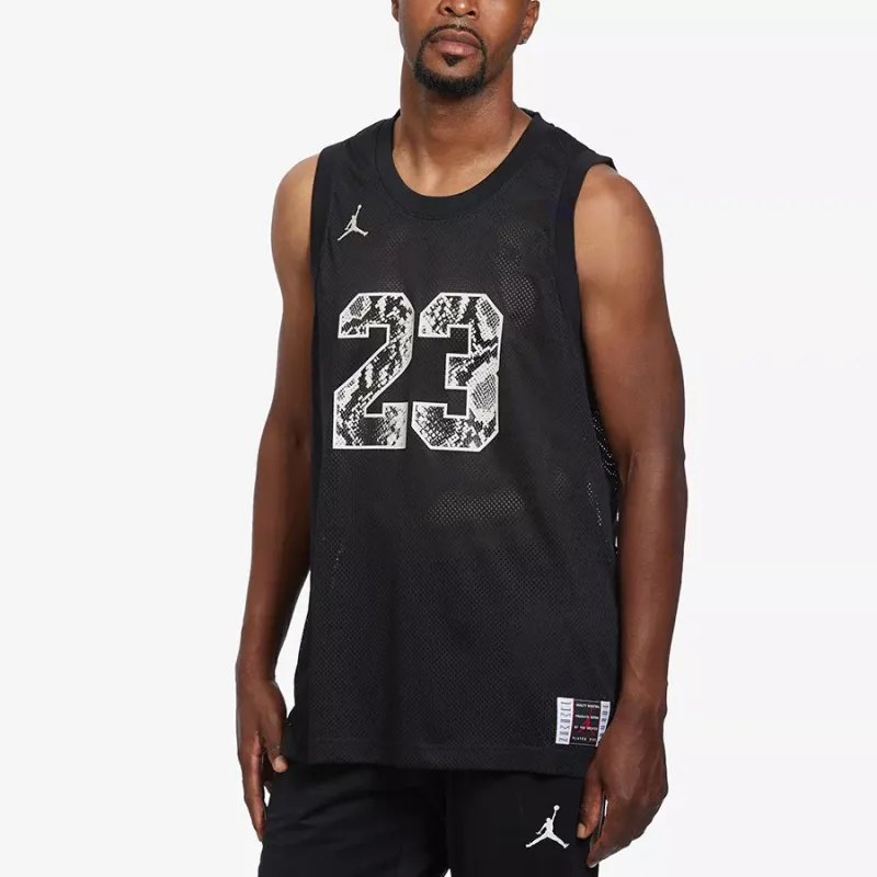 Jordan Basketball Jersey Unisex Black-1