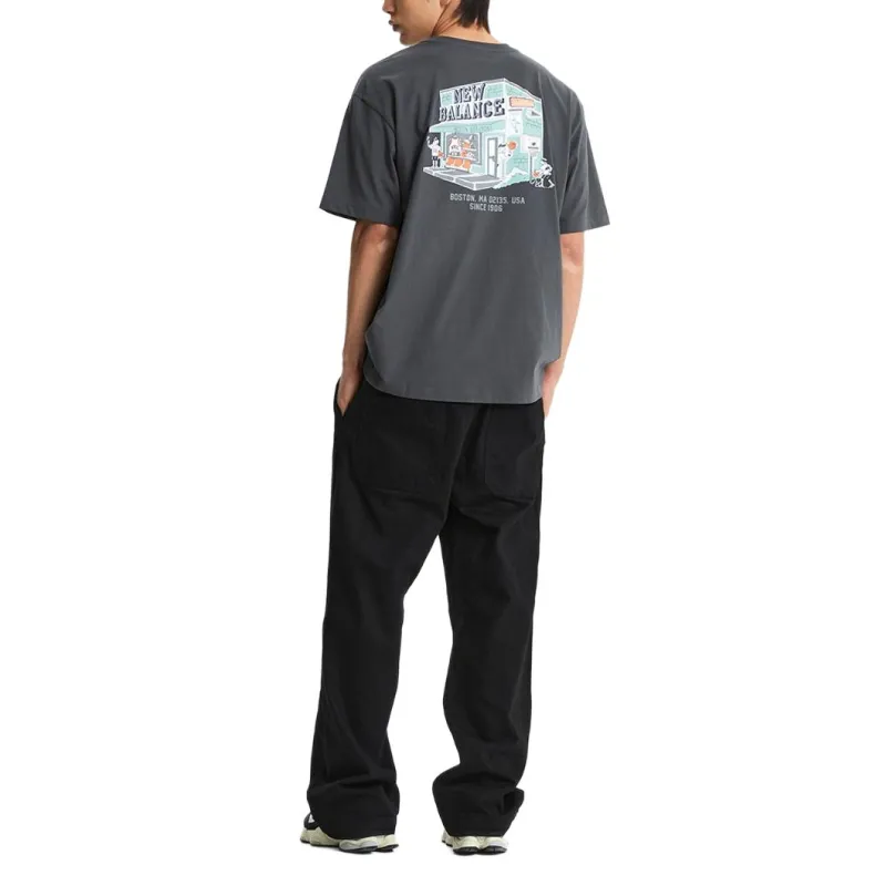 New Balance UNI NB BOY T Shirt Men's 60 Charcoal-3