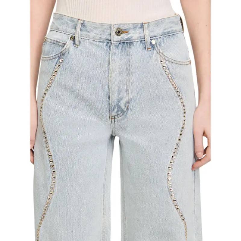 Sandro Sequin embellished Jeans-2
