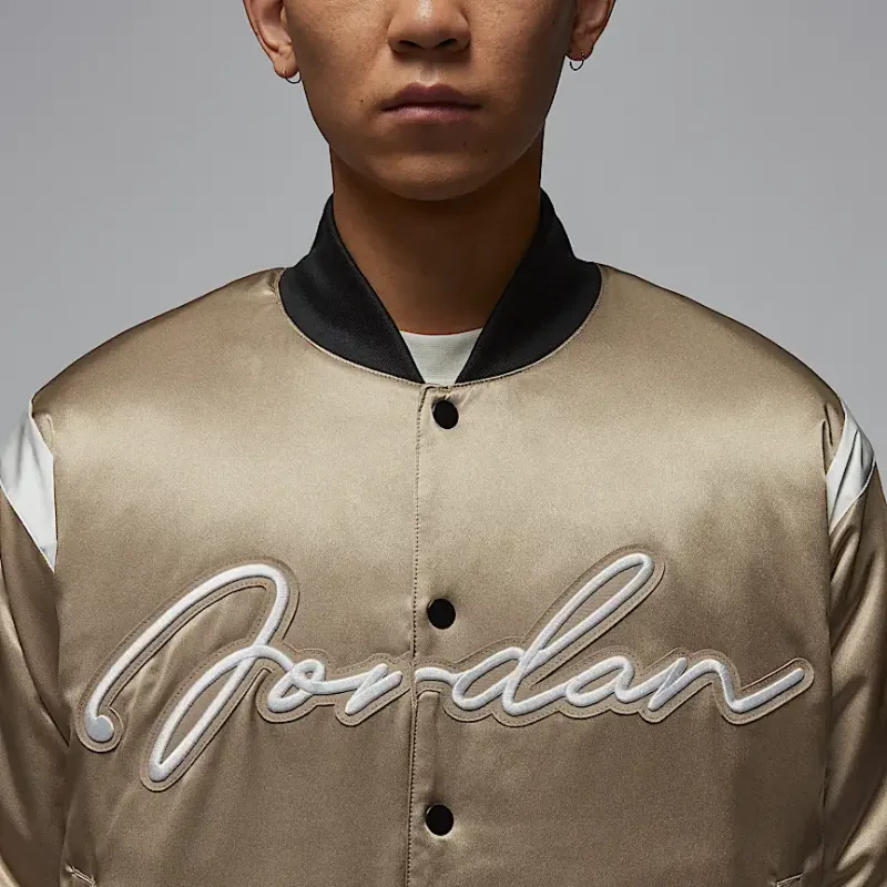 Jordan MVP FW24 Baseball Jacket Men's Desert Camouflage/Sail White-3