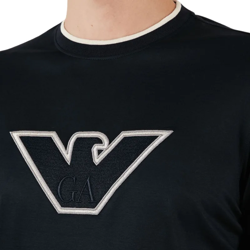 EMPORIO ARMANI T-Shirts Men Blue-5