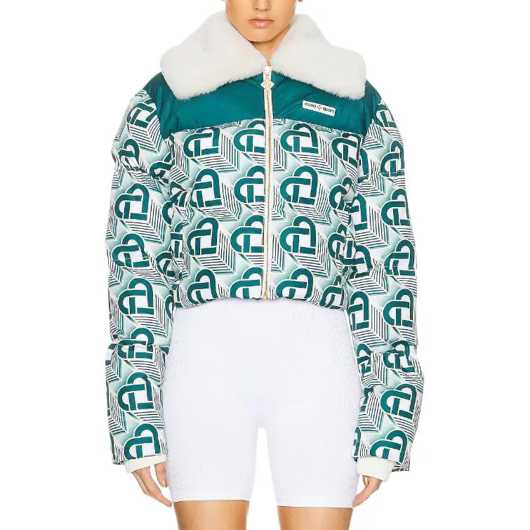 CASABLANCA Heart Monogram Puffer Jacket-3