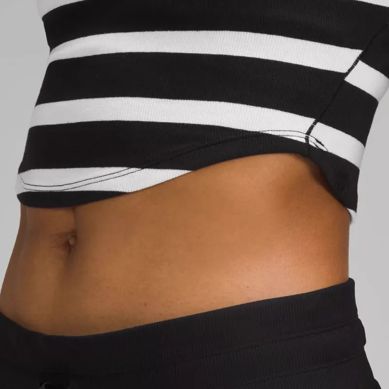 Lululemon Hold Tight Regular T-Shirt Women's Black/White-5