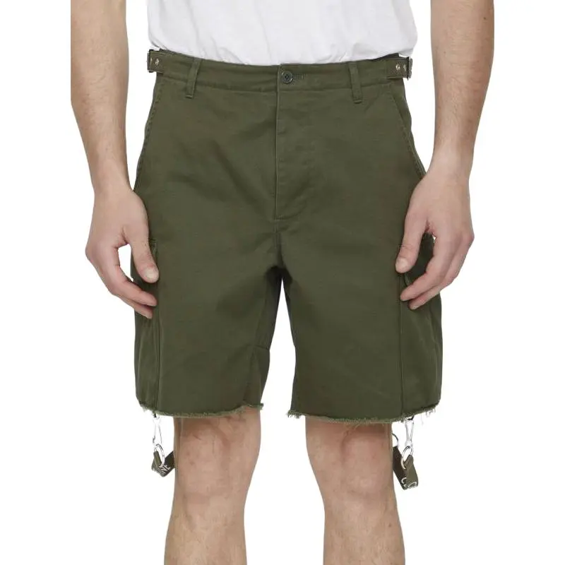 CELINE Strap Detailed Bermuda Shorts-2