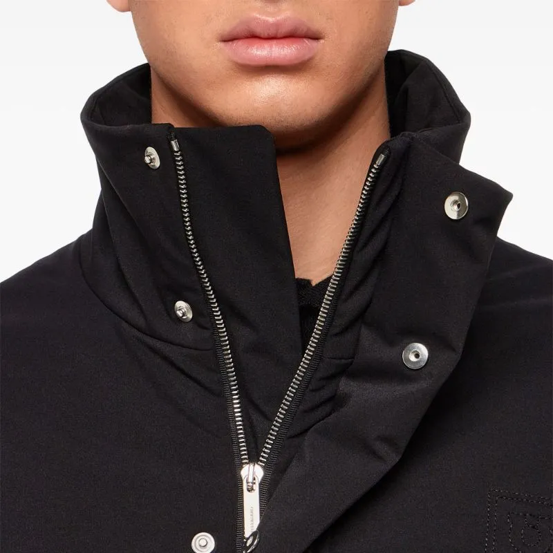 Ferragamo Mock-Neck Straight Cut Blouson-4