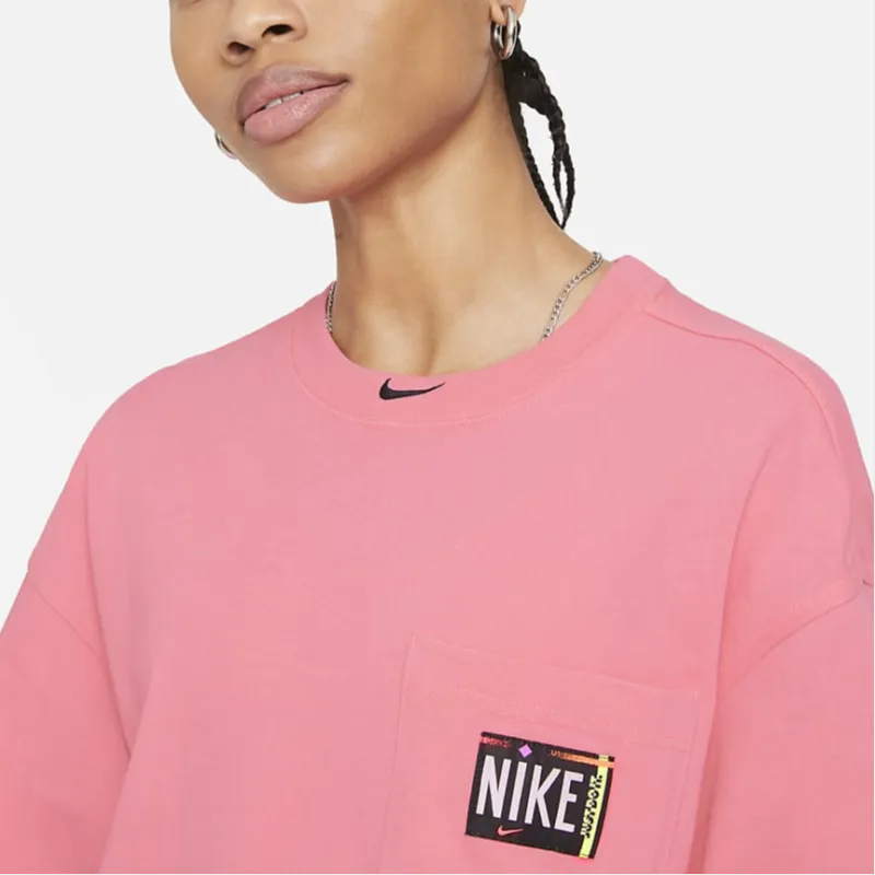 Nike Short-Sleeved Dresses Women's Pink-2