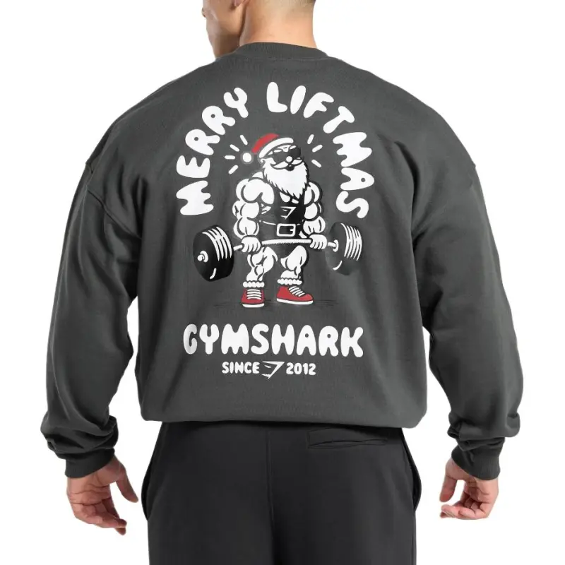 GYMSHARK Sweatshirt Men's Dark Gray-3