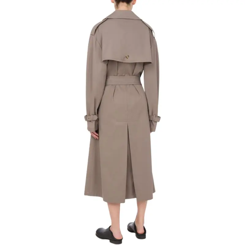 MOSCHINO Beige Gabardine Belted Trench Coat-2