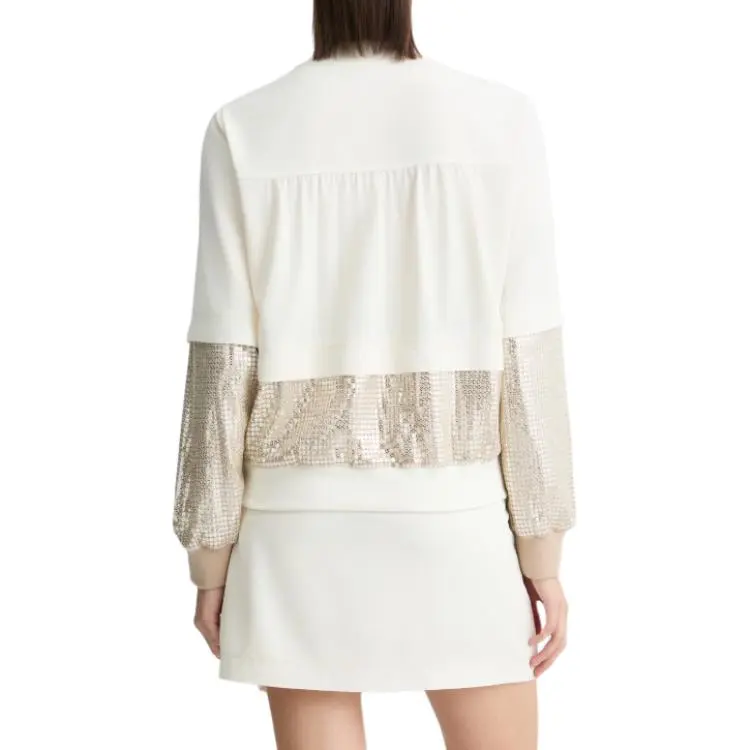 LIU·JO Sequin embellished Bomber Jacket-4