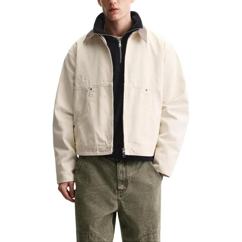 ZARA Jackets Coats Men's Frosted White-2