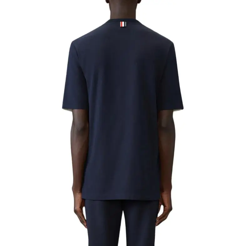 THOM BROWNE Jersey 4 Bar Color Block T Shirt-4