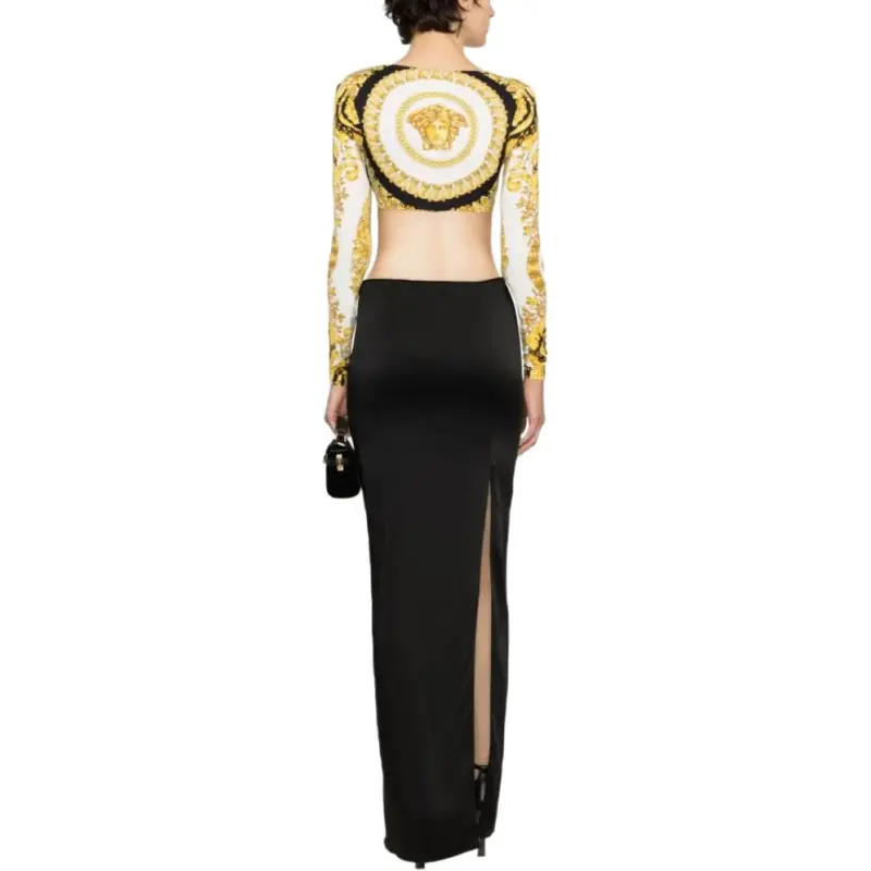 VERSACE Home Print Top 'White/Gold/Black'-3