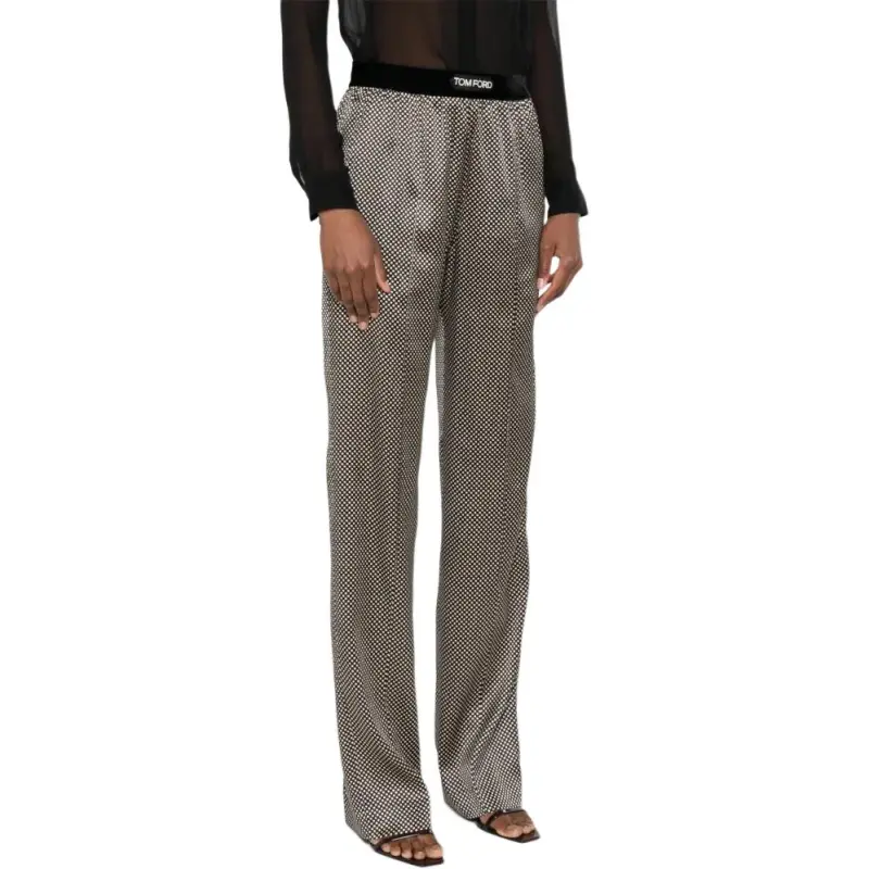 TF SS25 Casual Pants Women's Black-3