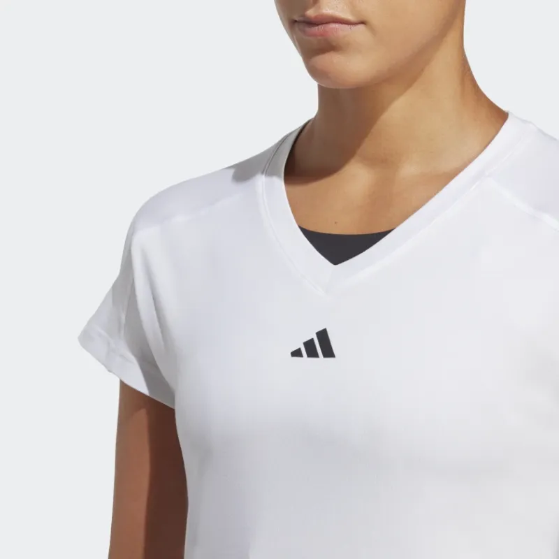 Adidas Free Shipping With AdiClub Aeroready Train Essentials Minimal Branding V Neck Tee-5