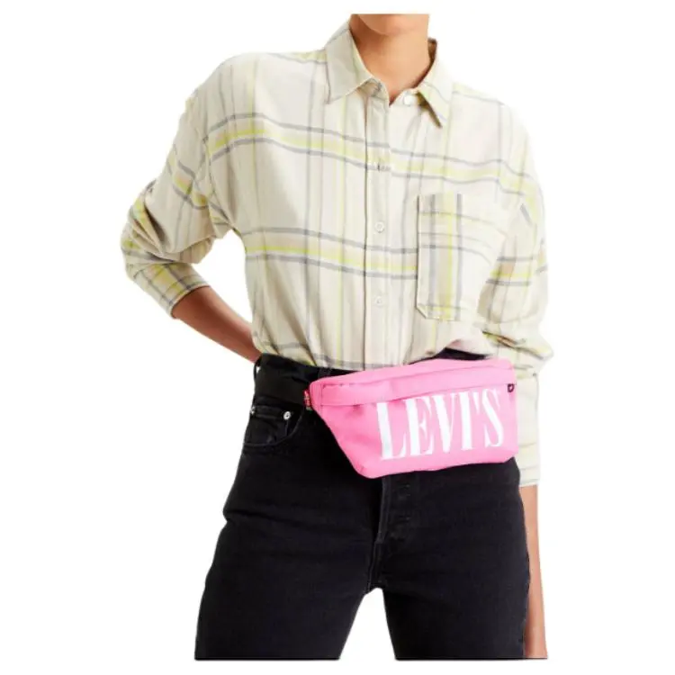 Levi's Polyester Sling Bag, One Shoulder, Crossbody, Fanny Pack Regular Unisex Pink-3