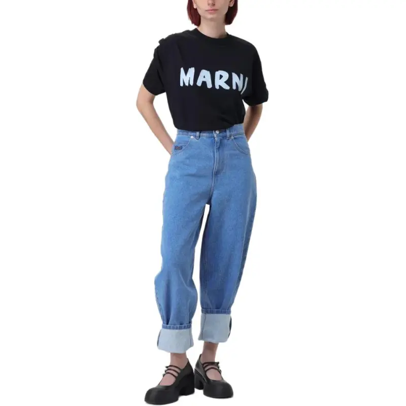 MARNI Logo T Shirt 'Black'-3