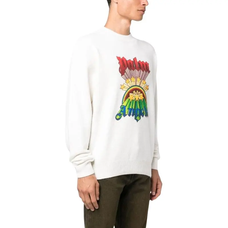 PALM ANGELS Rainbow Stars Knitwear-3