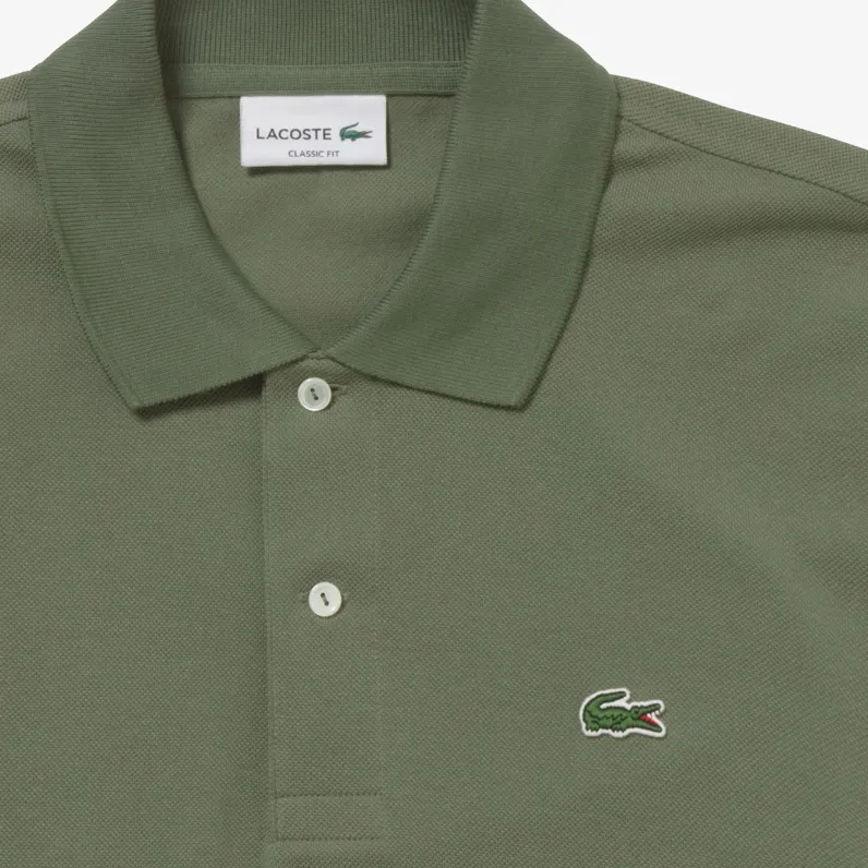 LACOSTE Polo Shirt Men's Olive Green-4