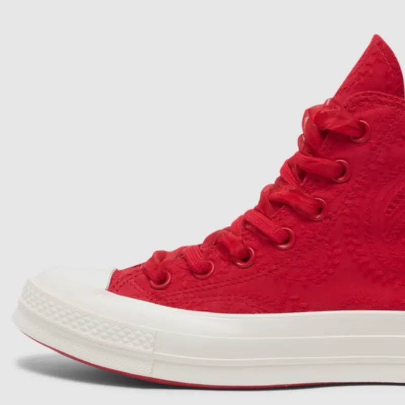 Converse 1970s Anti Slip Wear Resistant High Top Skateboard Shoes Unisex Red-2