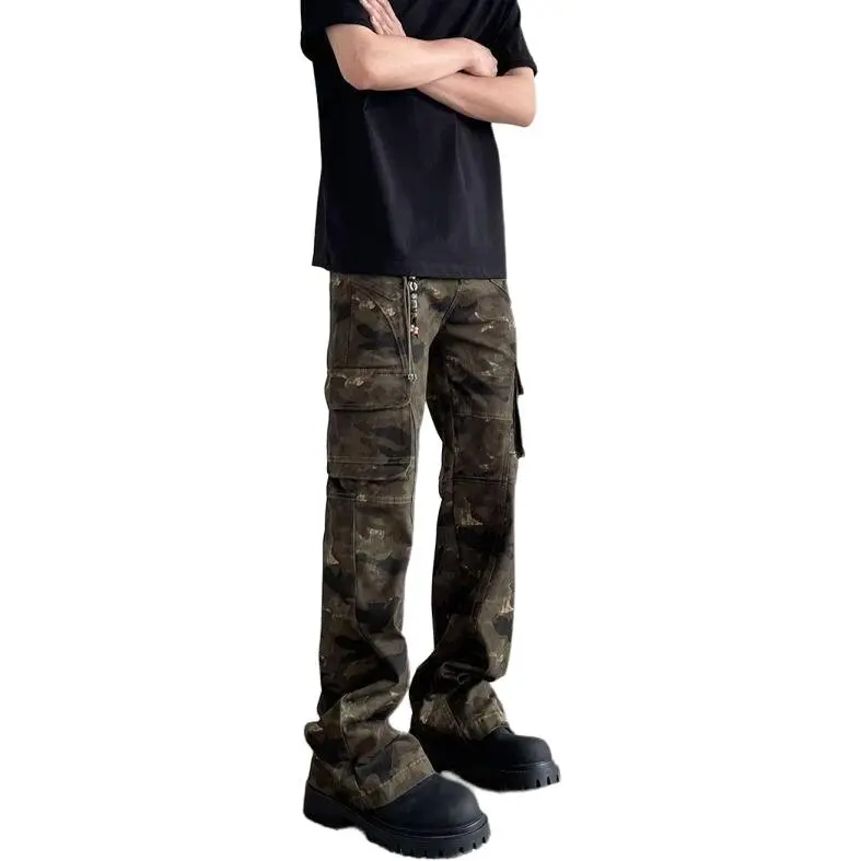 Concubine Zhu Jeans Unisex Camouflage-1