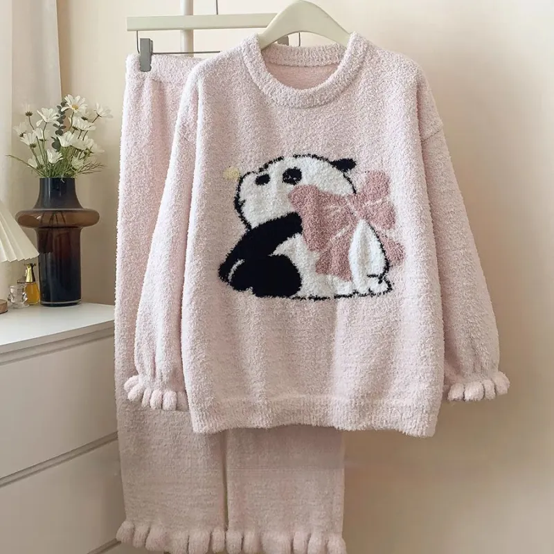 WANANNI Pajama Set Women's Cream Pink-1