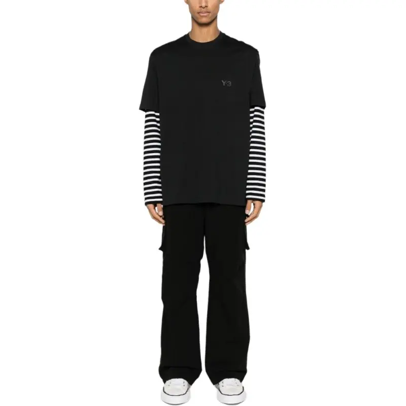 Y 3 Graphic Printed Short Sleeved T Shirt-4