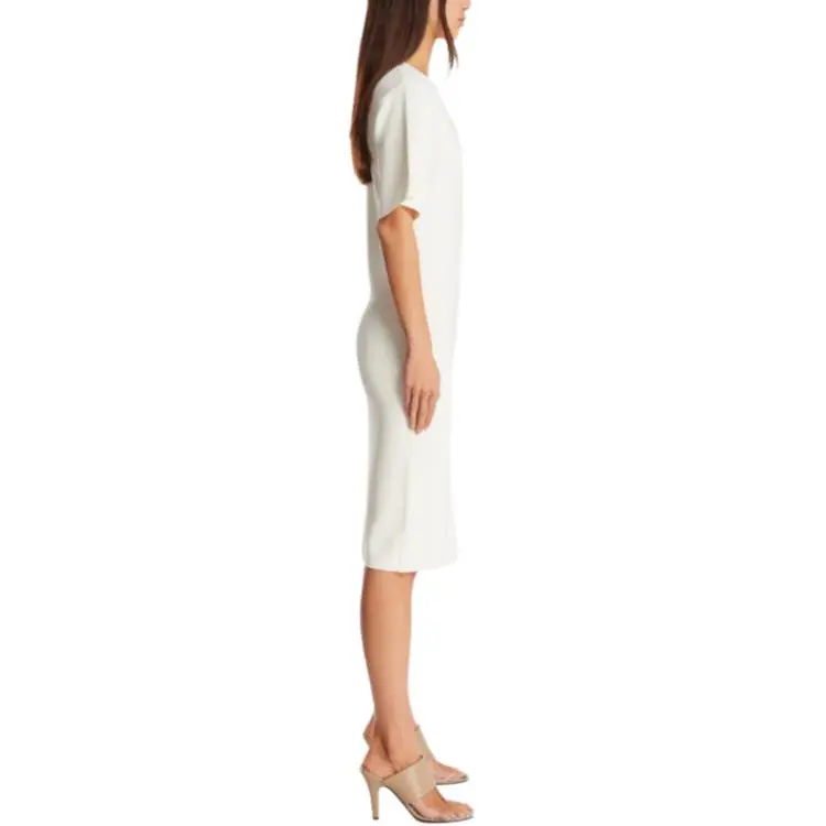 TOTEME Short Sleeved Dress Women's White-3