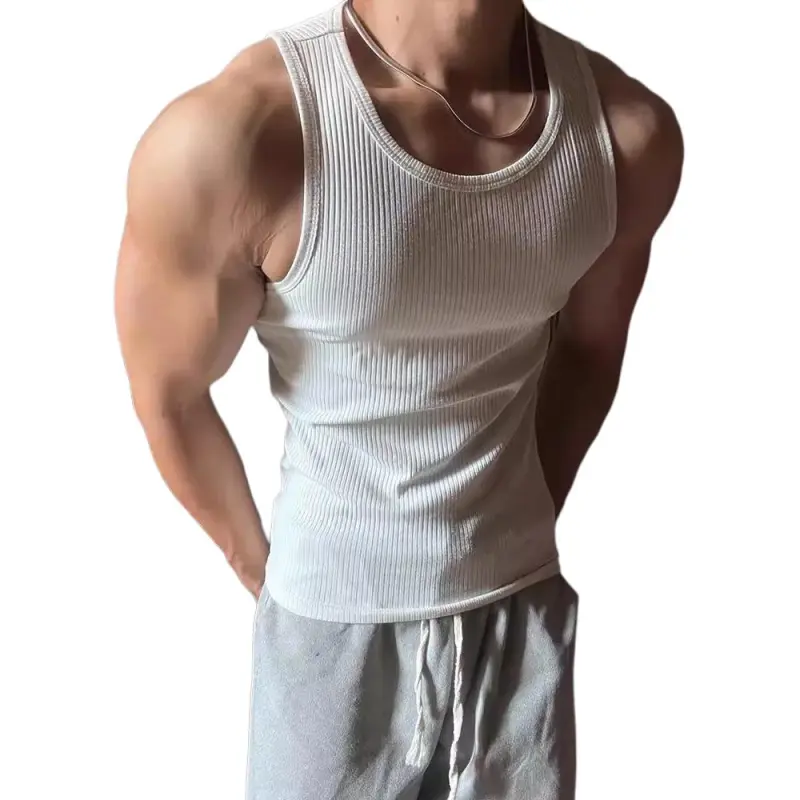 KVIV Tank Tops Men White -1