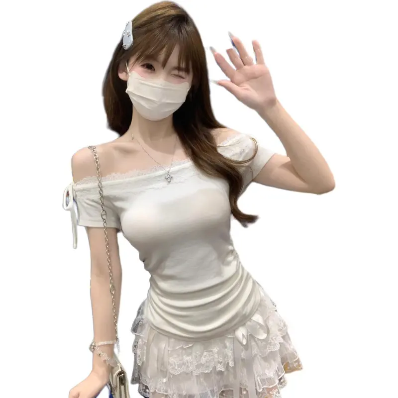 Mu Xiao Xin T Shirts Women's White-2