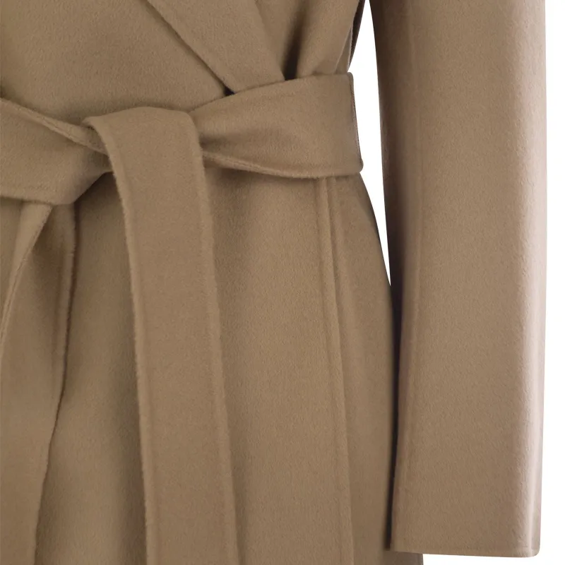 'S MAX MARA Livia Belted Long Sleeved Coat-3