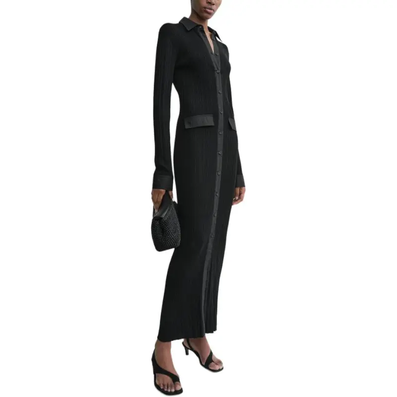 TOTEME Long Sleeved Dresses Women's Black-1