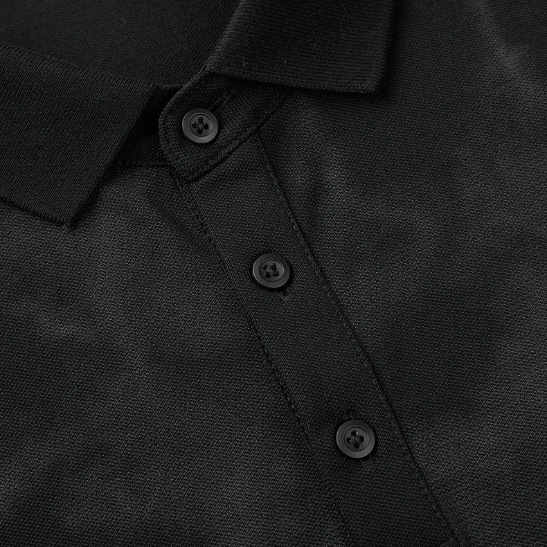 HLA Polo Shirt Men's Black Pattern 32-3