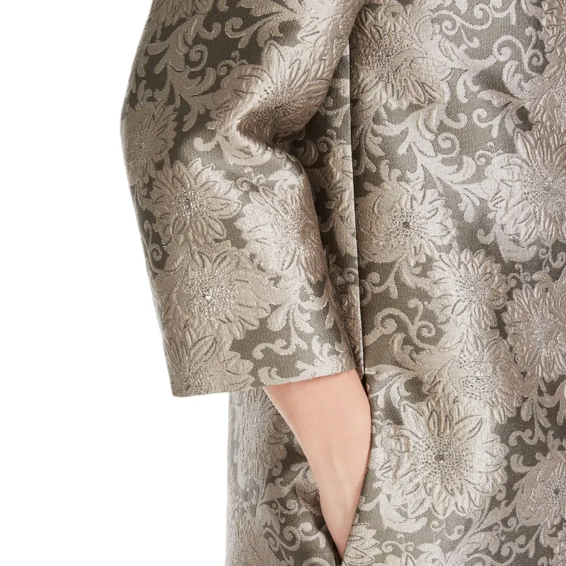 'S MAX MARA Effige Floral jacquard Coat-4