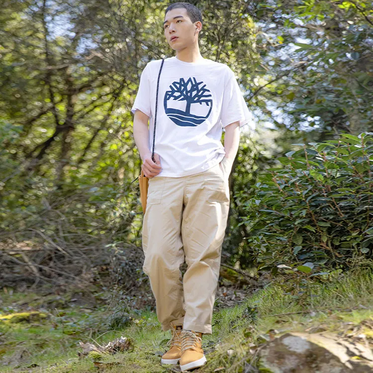 Timberland T Shirts Men White-4
