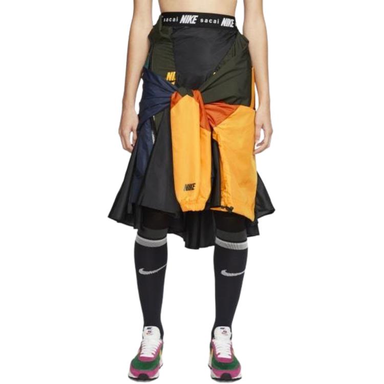 Nike X Sacai Women's Skirt Black/University Gold L - POIZON Nike X Sacai Women's Skirt Black/University Gold L - POIZON