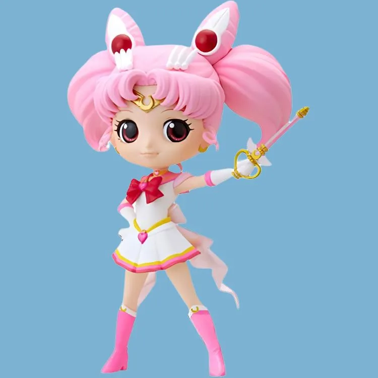 BANPRESTO Qposket Collection, Sailor Moon, Super Sailor Moon, Moonlight Kaleidoscope Staff Ver. Chibi Figures-4