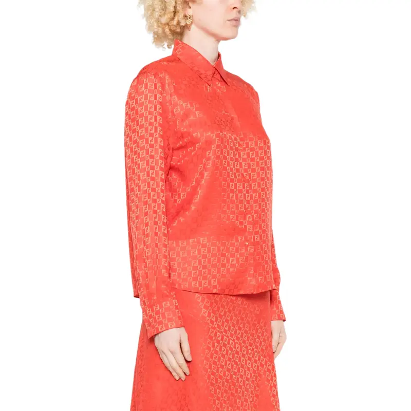 FENDI Shirts Women's Red-3