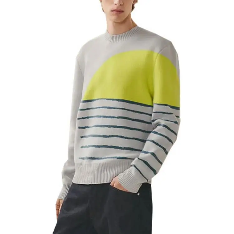 HERMES Sweaters Men Gray-2