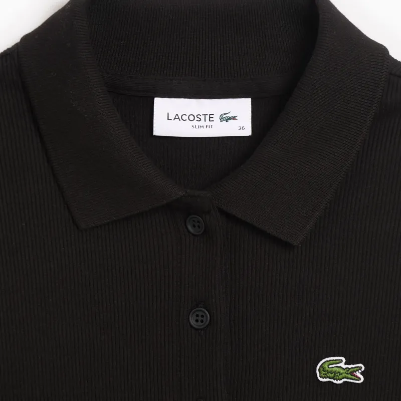 LACOSTE Polo Shirt Women's Black-4
