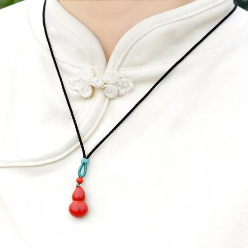 JUNWEN Cinnabar Necklaces Unisex-1