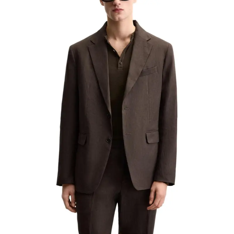 ZARA Business Suit Men's Dark Brown-2